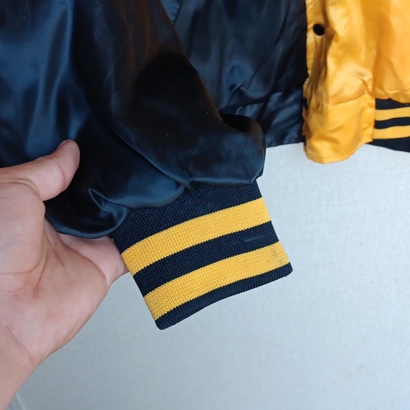 Vintage Alpha Old Gold Bomber Jacket Chicago knitting mills - Picture 5 of 11